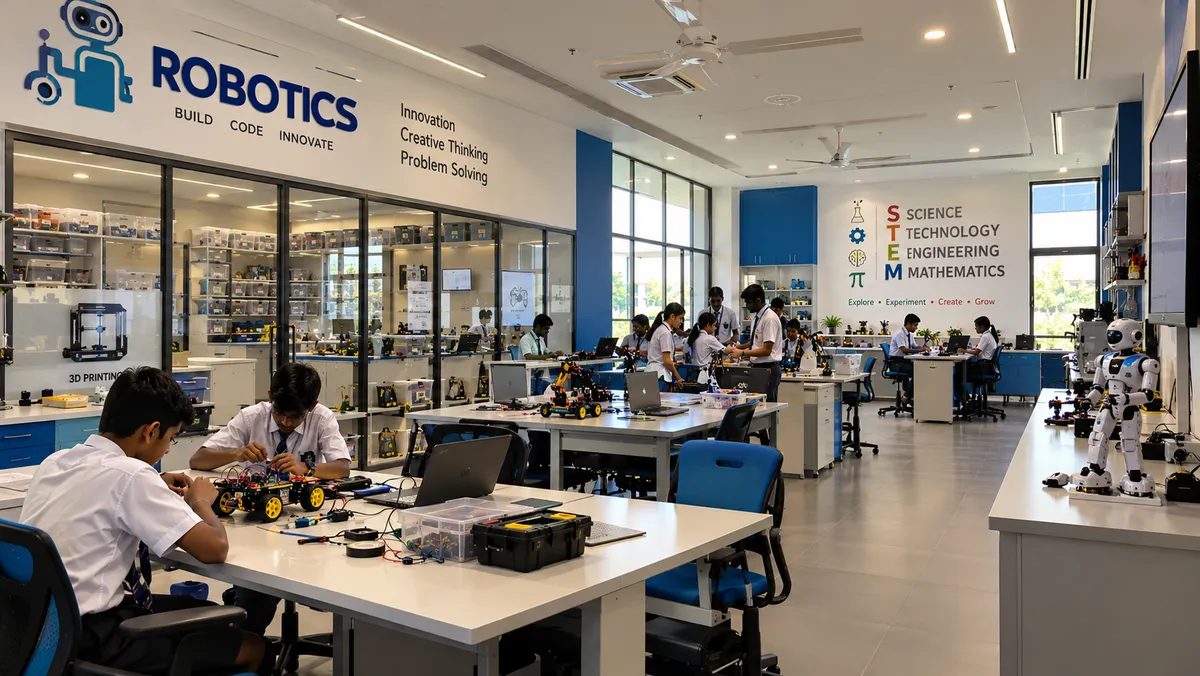 Architect's impression of Science & Robotics Lab
