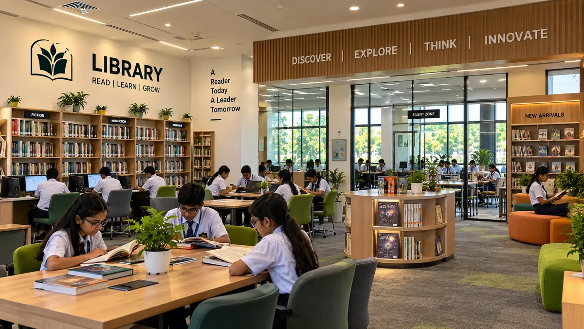 Architect's impression of Library & Resource Center